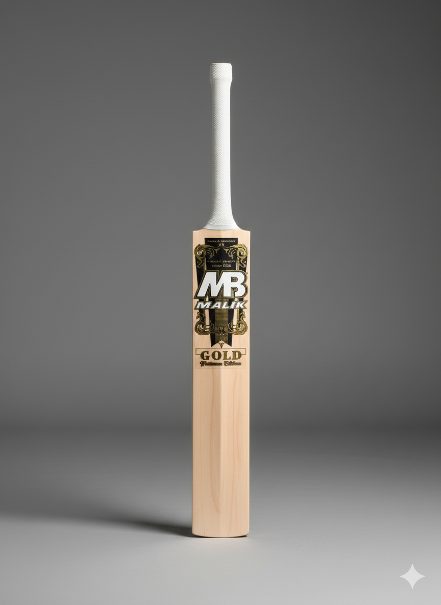 MB MALIK GOLD PLATINUM CRICKET BAT