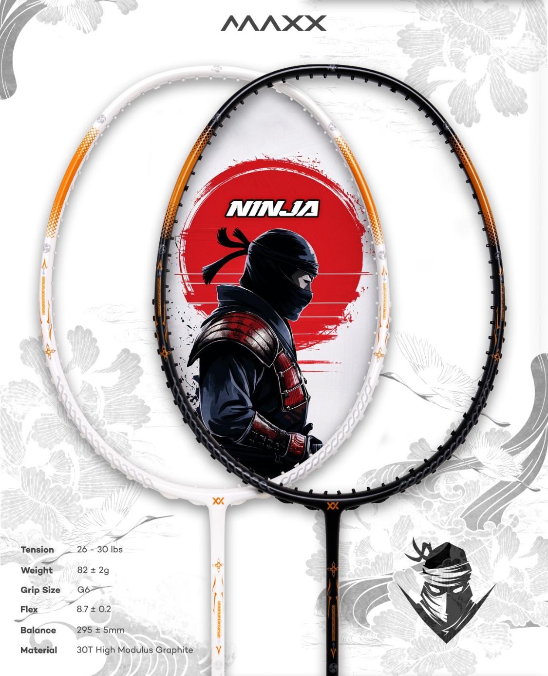 MAXX NINJA Badminton Rackets 4U G6