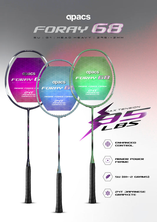 APACS FORAY 68 BADMINTION RACKET