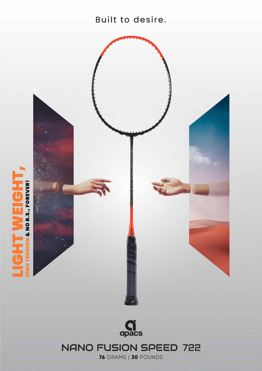 APACS NANO FUSION 722 BADMINTION RACKET